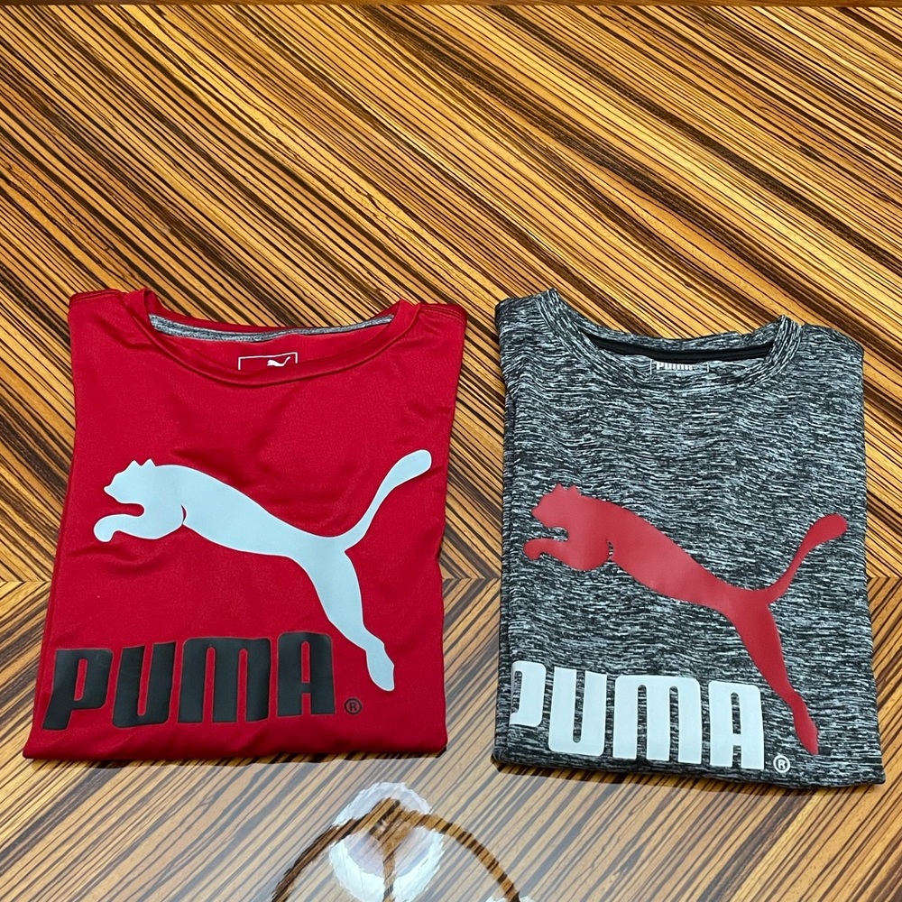 Puma 2 Boys long sleeve T-shirt S / 8